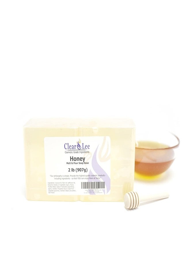 ClearLee Honey Melt and Pour Soap Base Cosmetic Grade Natural Bar 2lb - Image 1